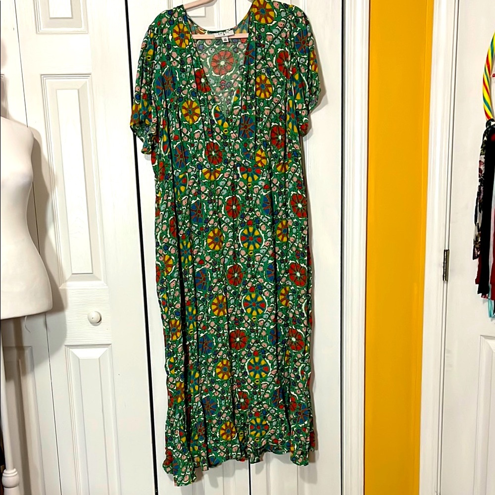 NWOT RHODE Multicolor Floral Maxi Dress